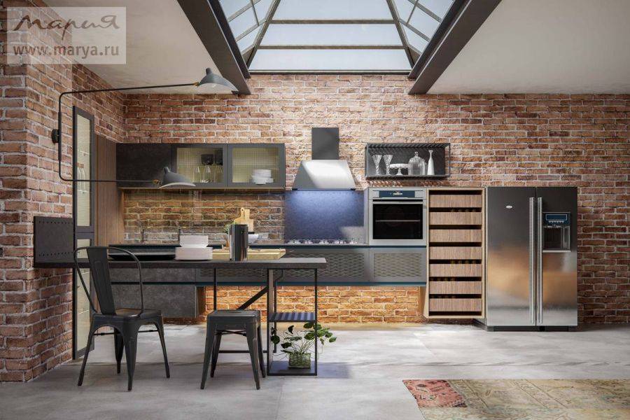 кухня современная в стиле лофт antro в Нижневартовске