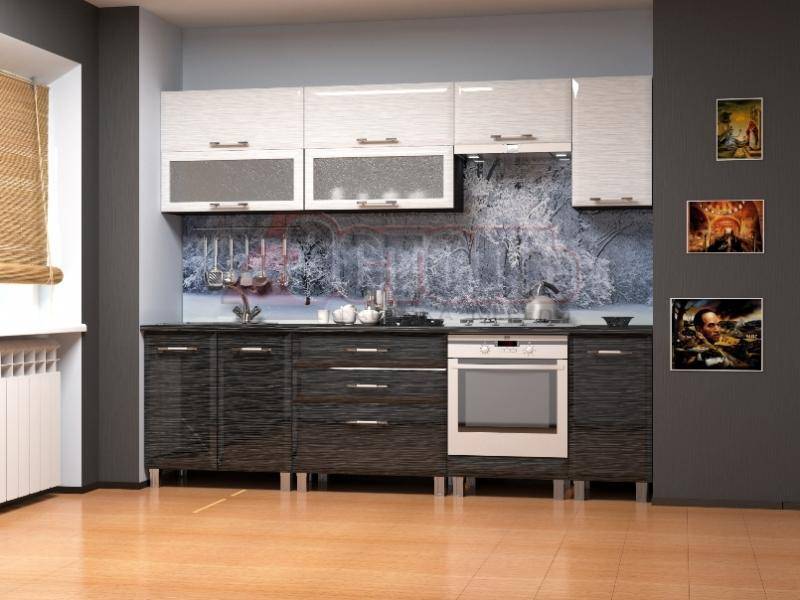 кухонный гарнитур прямой страйп в Нижневартовске