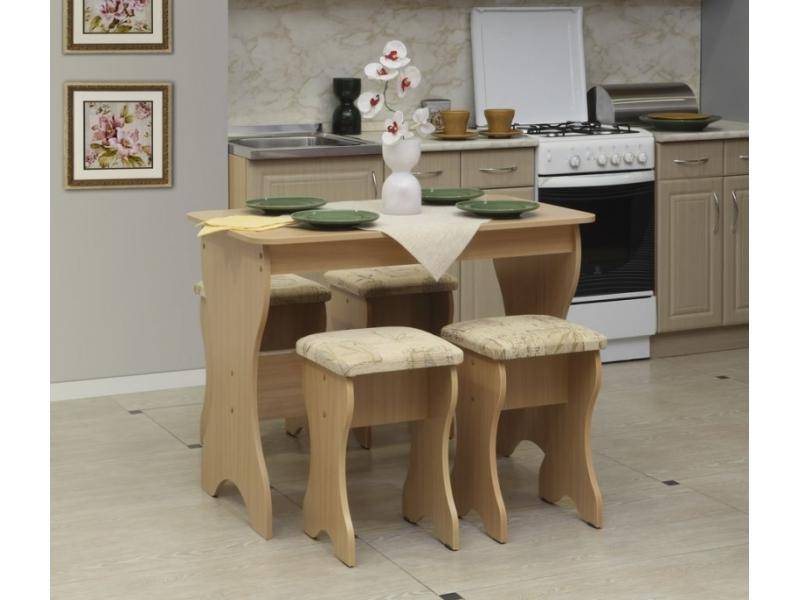 стол обеденный лдсп, табурет лдсп мягкий в Нижневартовске