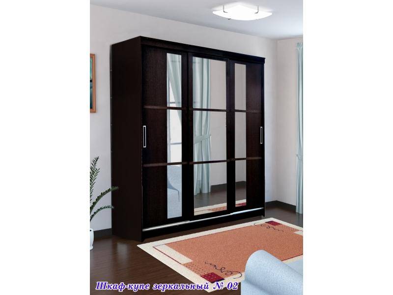 шкаф-купе зеркальный 02 в Нижневартовске