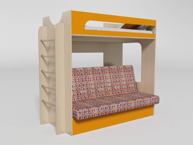 двухъярусная кровать с диваном в Нижневартовске