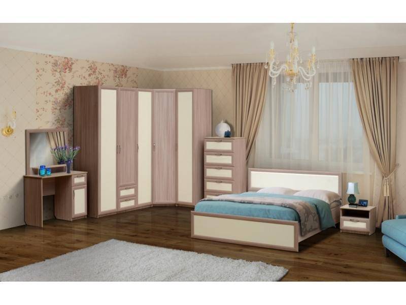 спальный светлый гарнитур в Нижневартовске