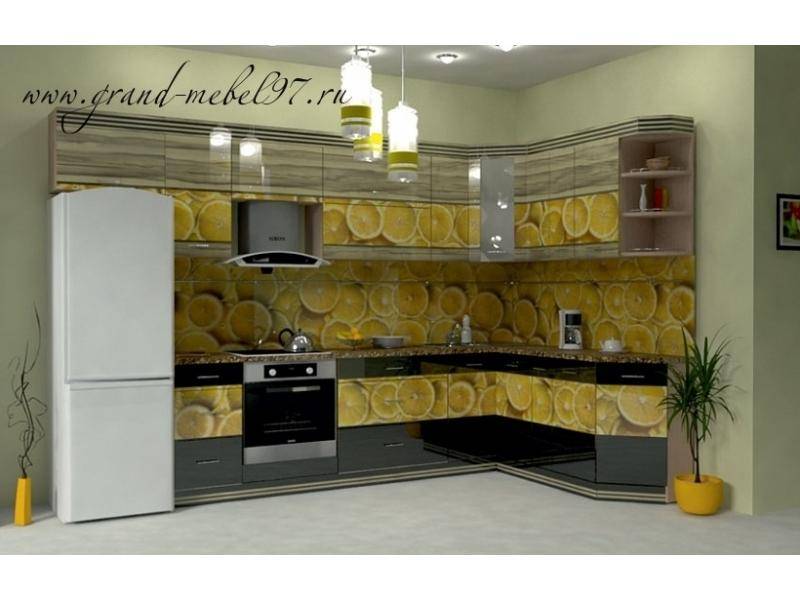 кухня с фотопечатью 050 в Нижневартовске