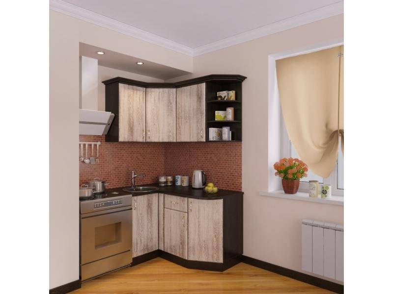 небольшой угловой кухонный гарнитур сосна выбеленная в Нижневартовске