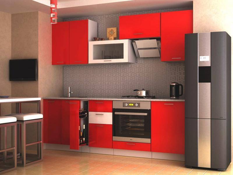 кухня прямая пластик в Нижневартовске