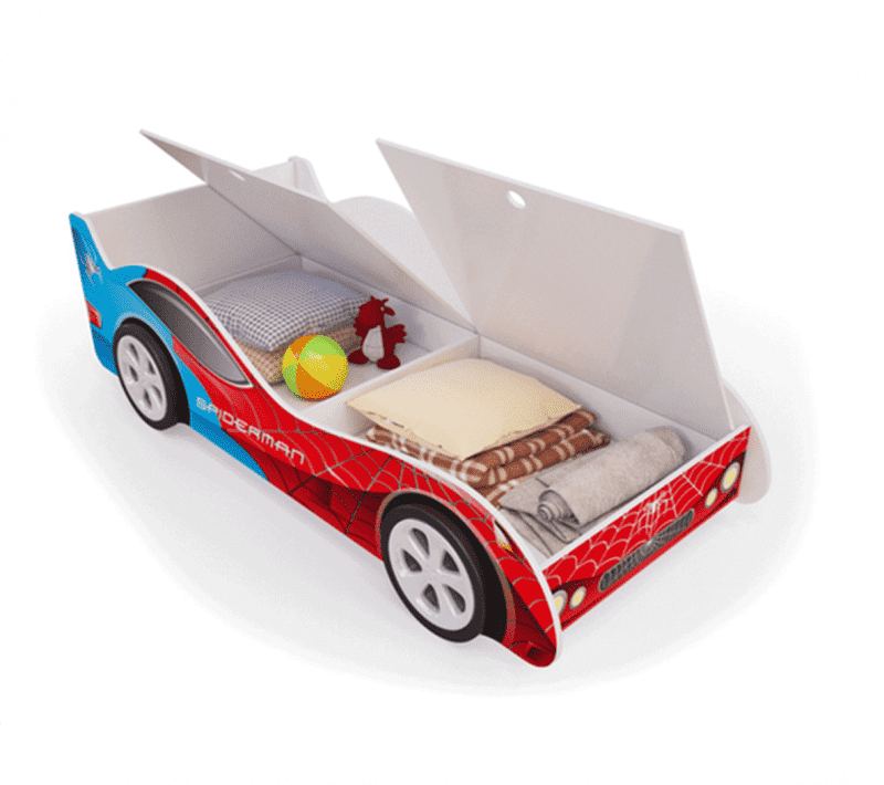 кровать-машина спайдер-мен с ящиками в Нижневартовске