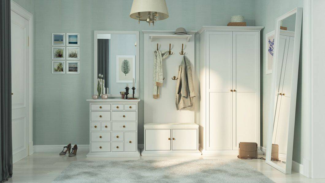 белая прихожая reina 2 в Нижневартовске