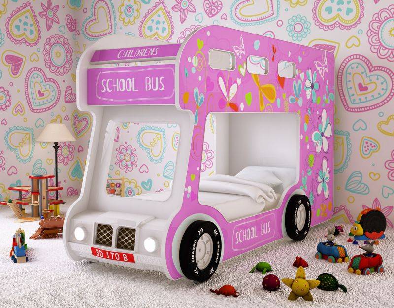 детская кровать - автобус лето в Нижневартовске