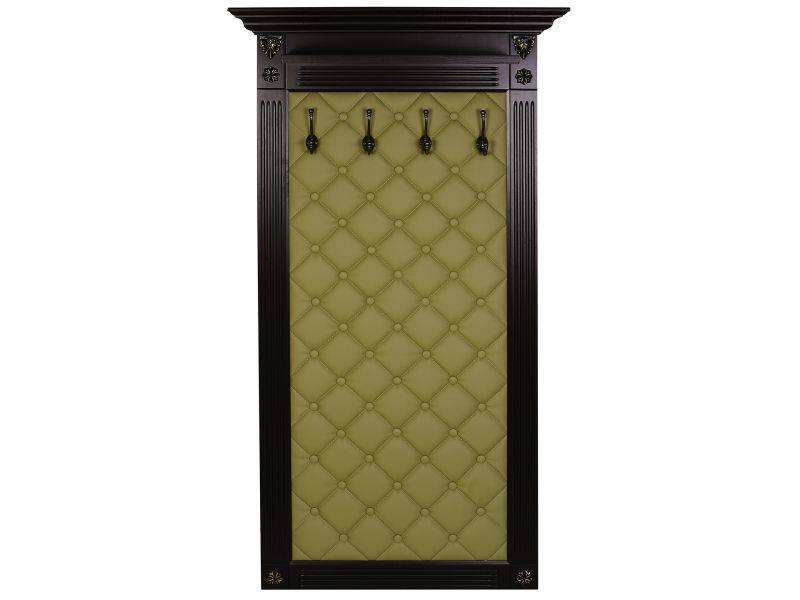 вешалка в прихожую сильвия н3 эко-кожа оливковый/венге в Нижневартовске