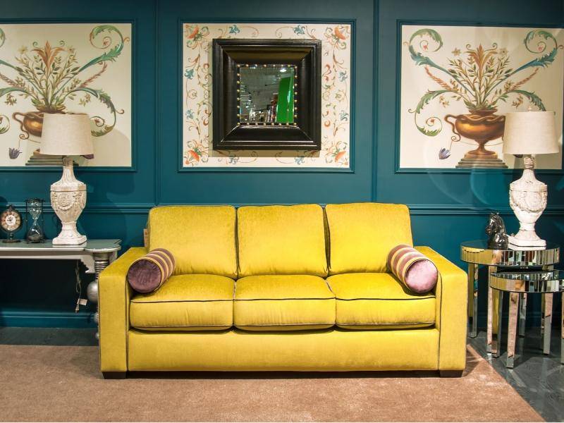 прямой желтый диван декаданс в Нижневартовске