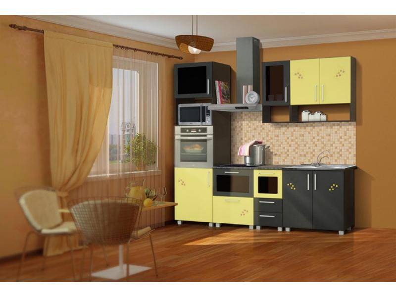 кухонный гарнитур прямой вишня-1 в Нижневартовске