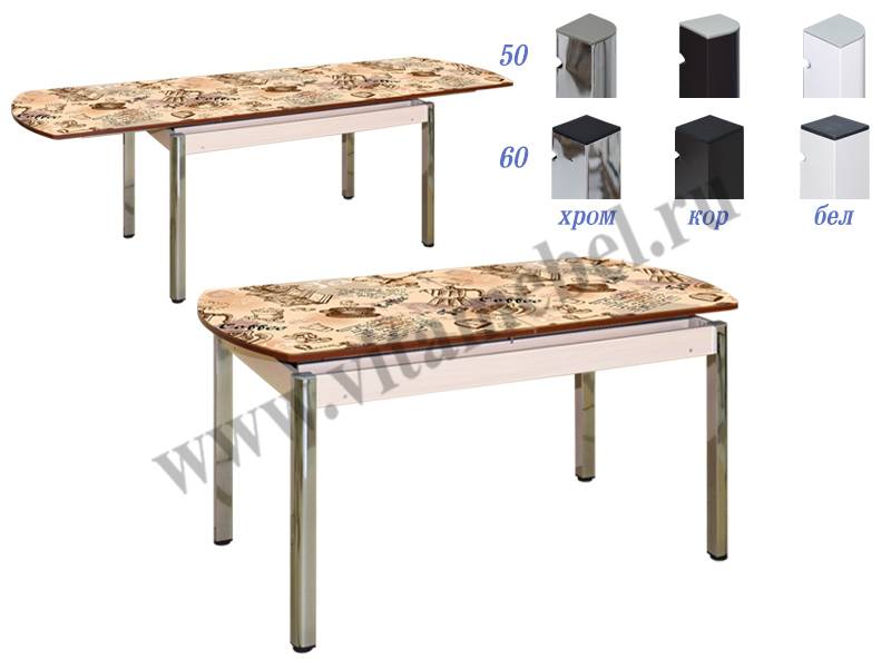 стол 26 раздвижной с фотопечатью в Нижневартовске