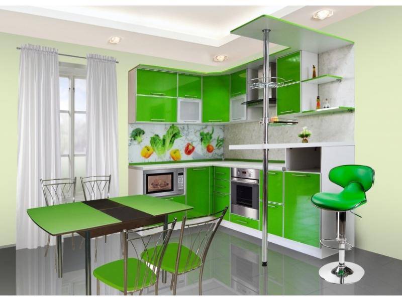 кухня с барной стойкой модерн 17 в Нижневартовске