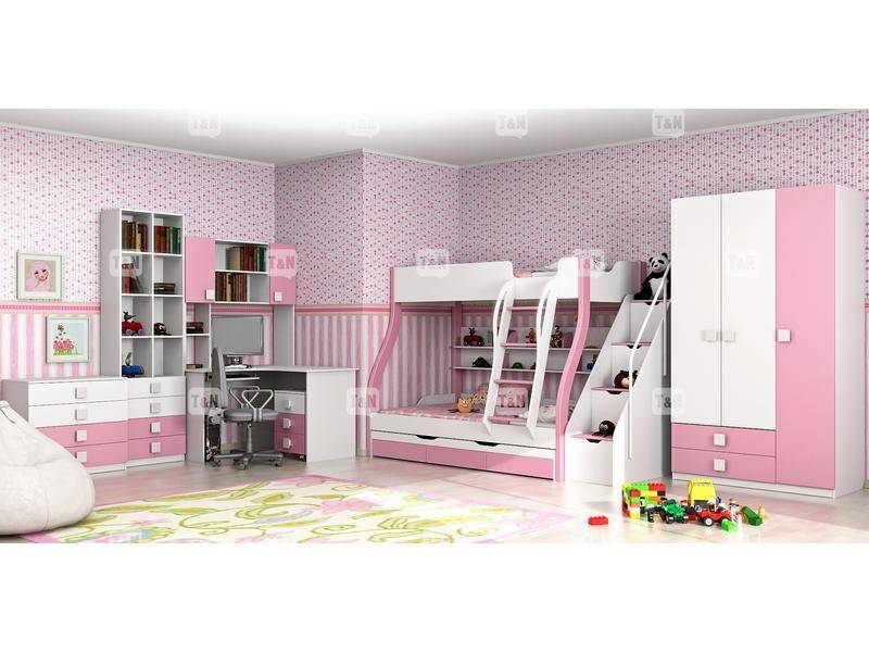 детская двухъярусная кровать tracy pink в Нижневартовске