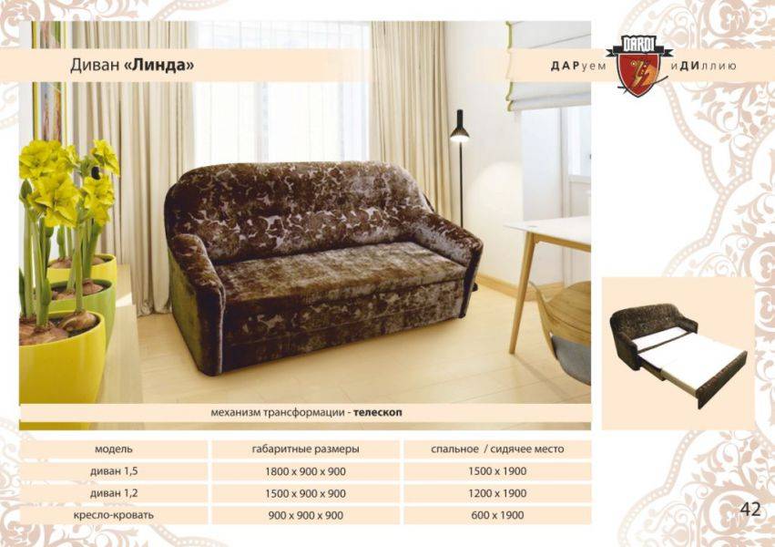 малогабаритный диван линда в Нижневартовске