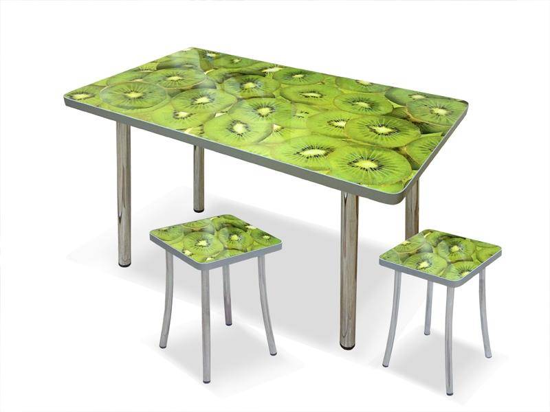 стол на прямых хромированных ногах в Нижневартовске