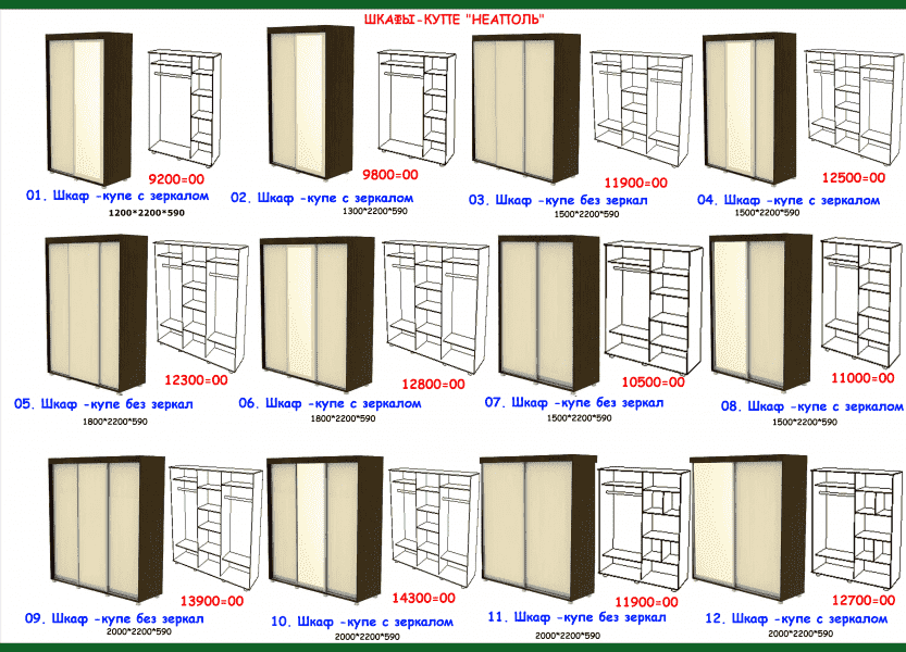 шкаф-купе неаполь в Нижневартовске