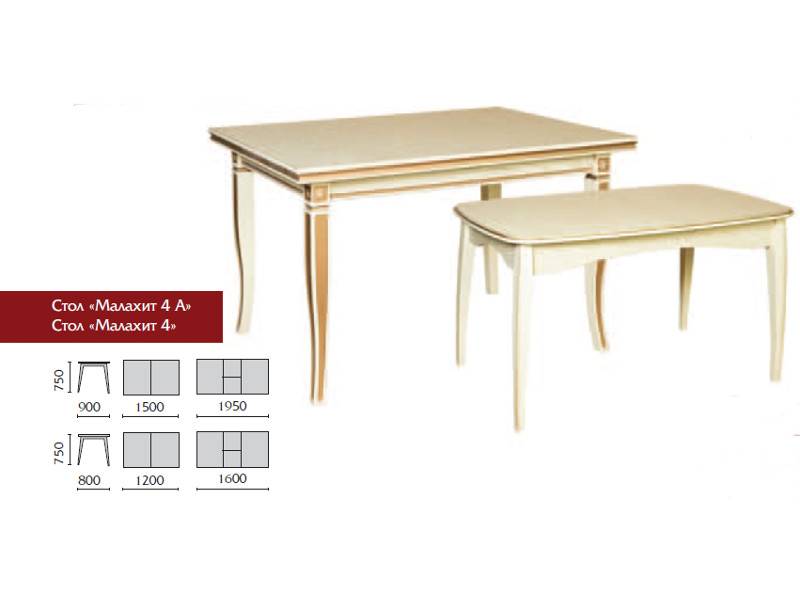 стол малахит 4 и 4а в Нижневартовске