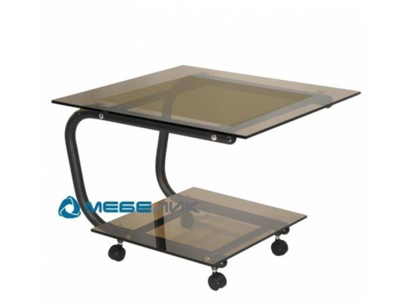 стол журнальный дуэт 9 черный/тонированное в Нижневартовске