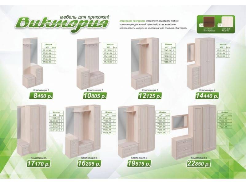 модульная прихожая виктория в Нижневартовске
