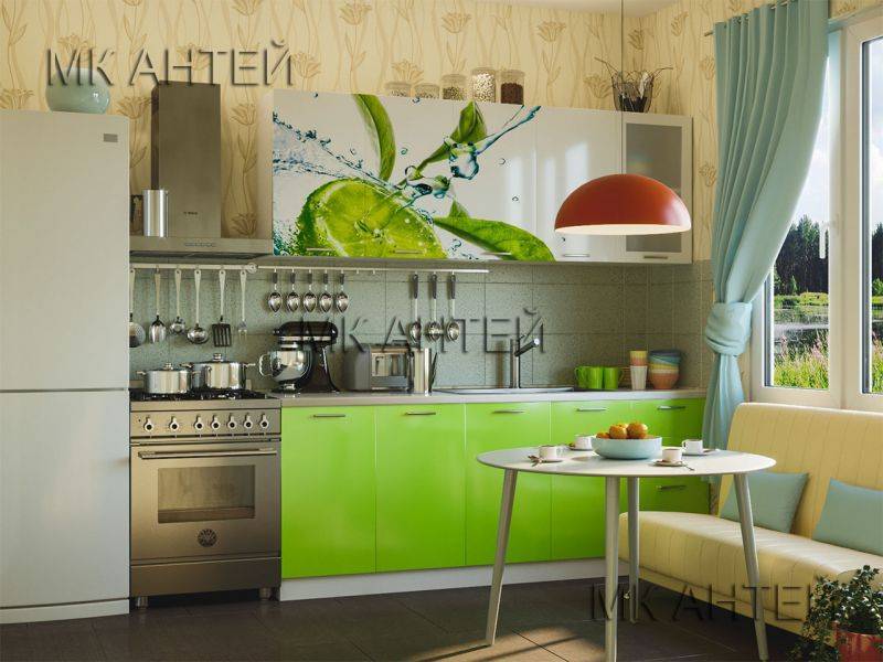 кухня с фотопечатью лайм в Нижневартовске
