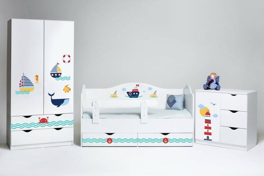 комплект мебели в детскую морской в Нижневартовске