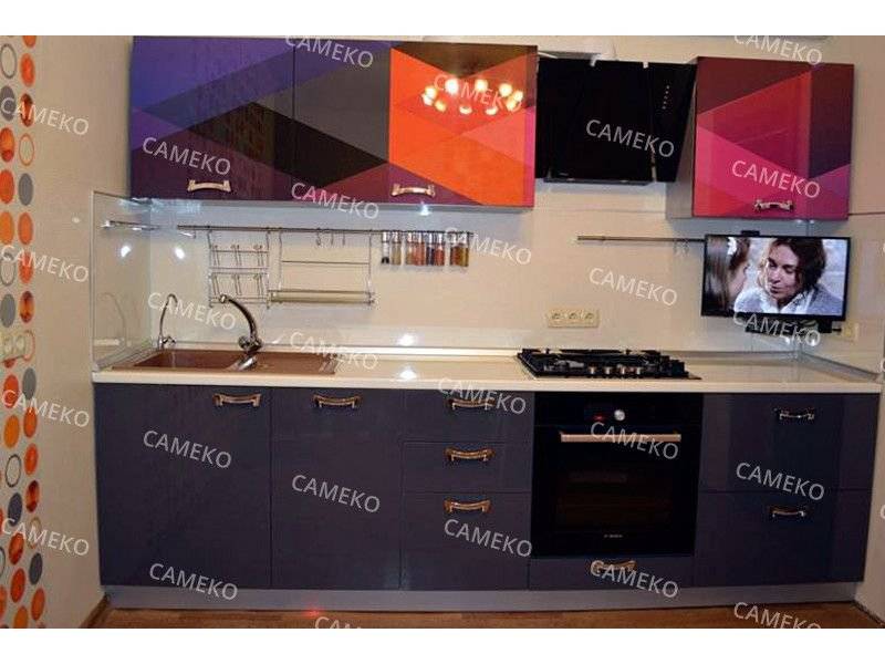 кухня прямая лаковая в Нижневартовске