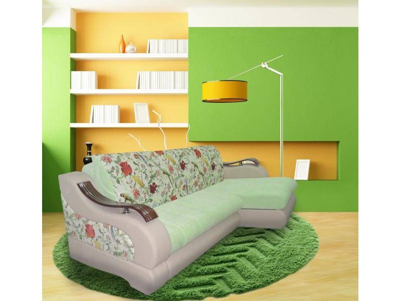 угловой диван с цветами в спальню корона 11 в Нижневартовске