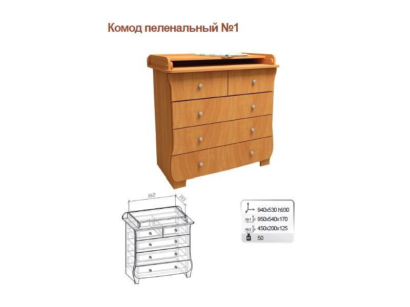 комод пеленальный 1 в Нижневартовске