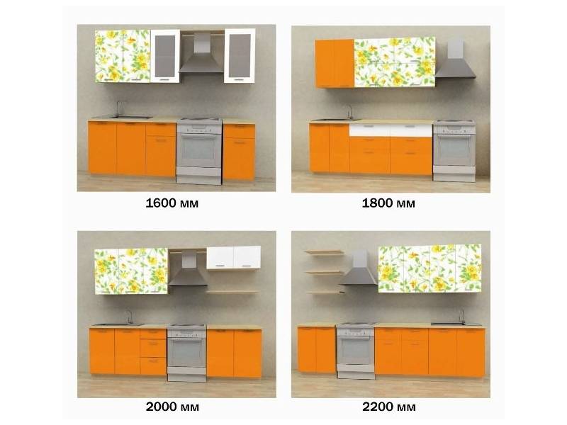 кухонный гарнитур желтый орнамент в Нижневартовске