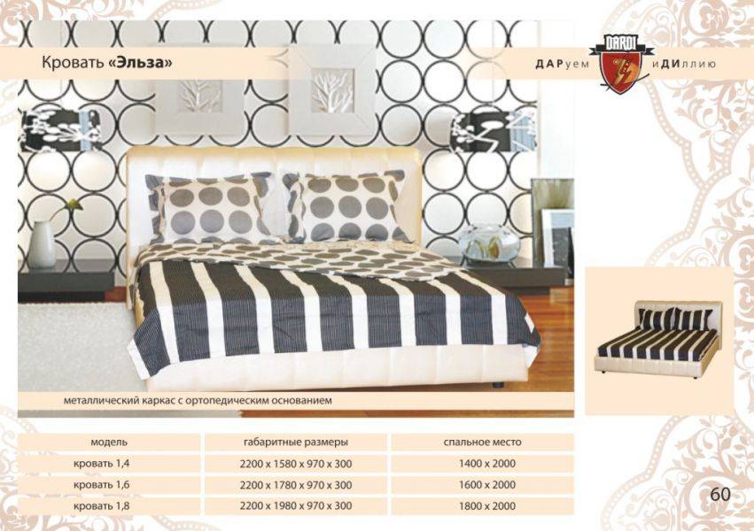 кровать двуспальная эльза в Нижневартовске