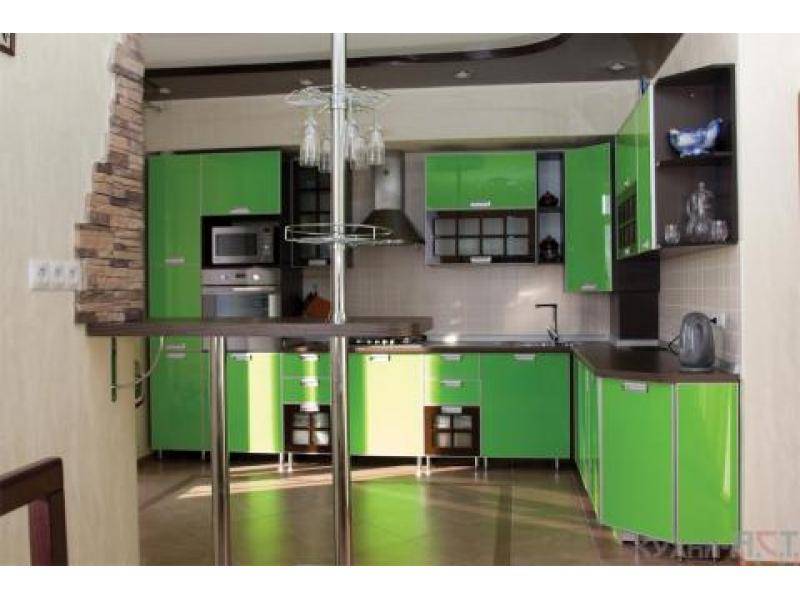 кухонный гарнитур угловой яблочный спас в Нижневартовске