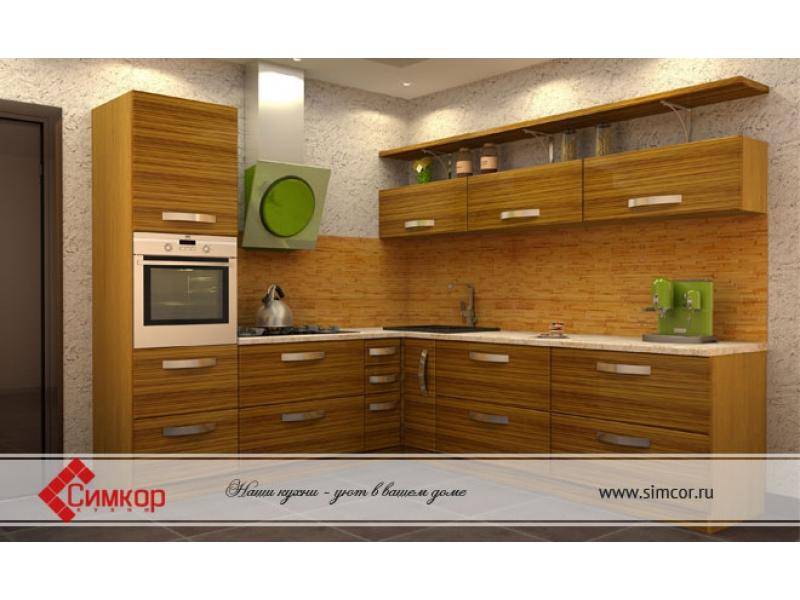 кухня зебрано шпон в Нижневартовске