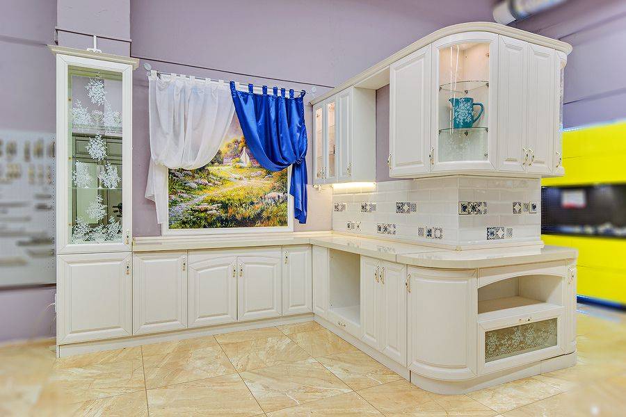 белая кухня угловая шебби шик в Нижневартовске