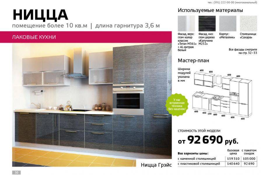 кухня лаковая ницца в Нижневартовске