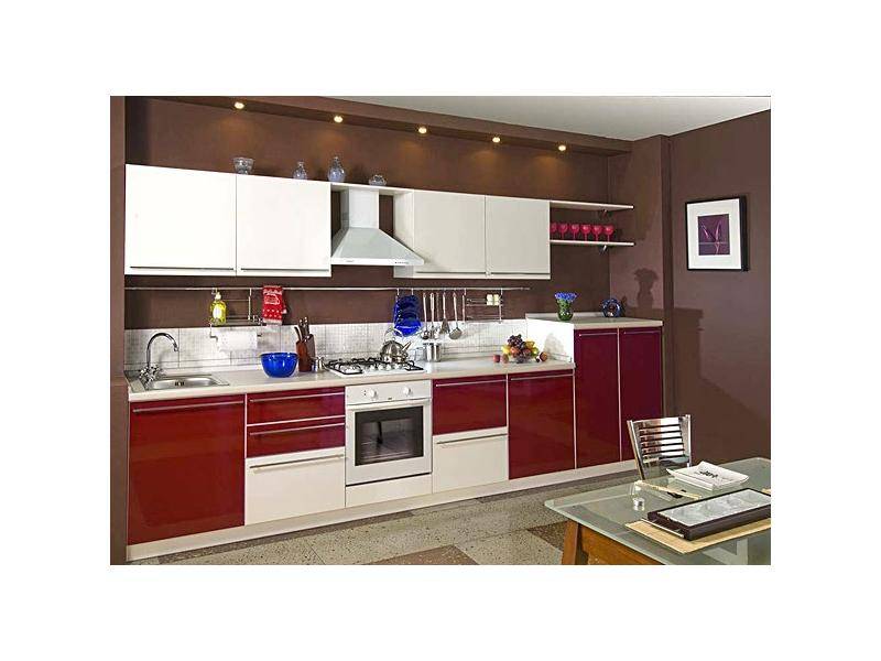 красно-белая кухня в Нижневартовске