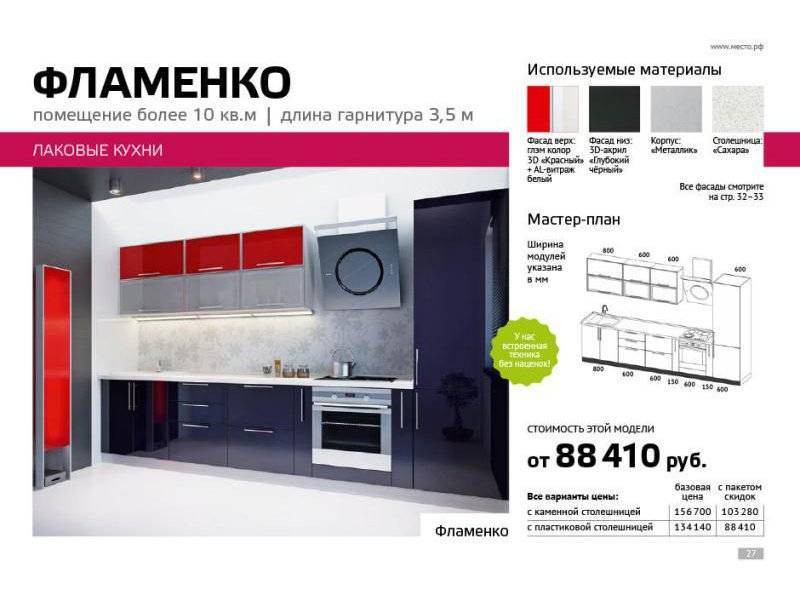 кухня лаковая фламенко в Нижневартовске