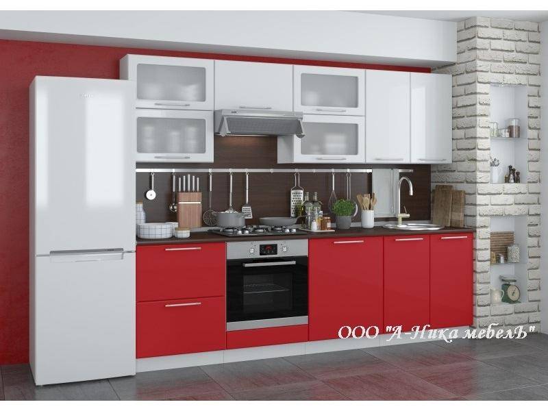 красно-белая кухня 2.4 м ирина в Нижневартовске