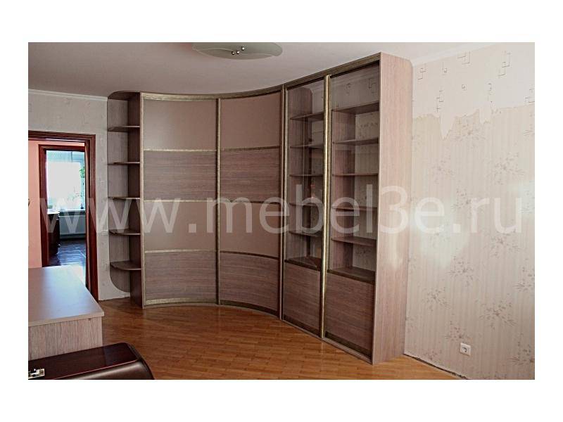 радиусный шкаф купе с прямым элементом в Нижневартовске