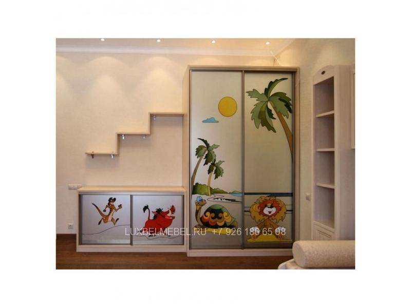 современный детский шкаф-купе 1461 в Нижневартовске