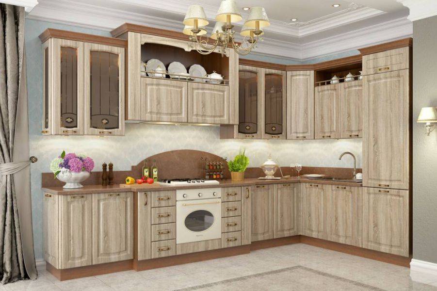 классическая кухня равенна на заказ в цвете мокко в Нижневартовске