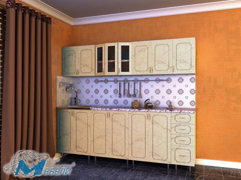 кухня прямая «виолетта» в Нижневартовске