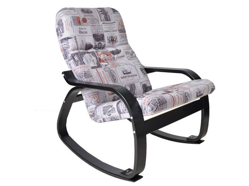 кресло-качалка сайма ткань винум 03, каркас венге в Нижневартовске