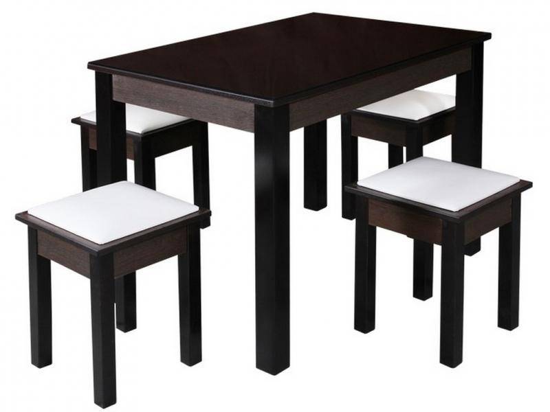 обеденная зона buoni-3 столешница со стеклом (табурет buoni) в Нижневартовске