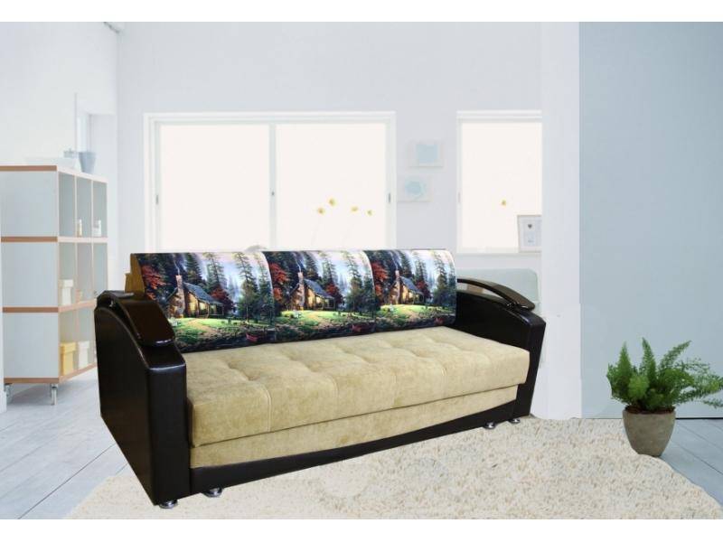 диван прямой прадо-5 темный декор в Нижневартовске