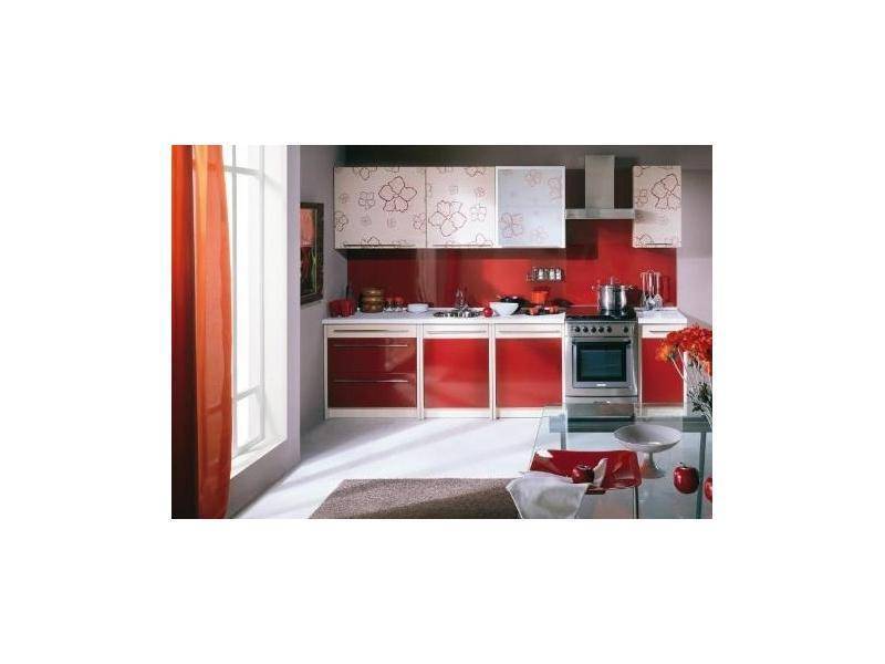 кухня мдф глянец с цветочным рисунком в Нижневартовске