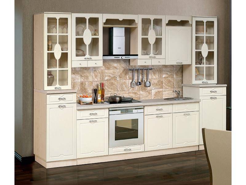 прямая кухня бариста с двумя буфетами в Нижневартовске