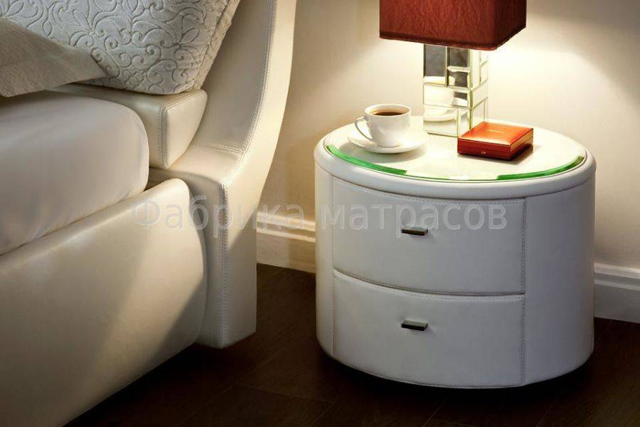 круглая тумба прикроватная в экокоже селена в Нижневартовске