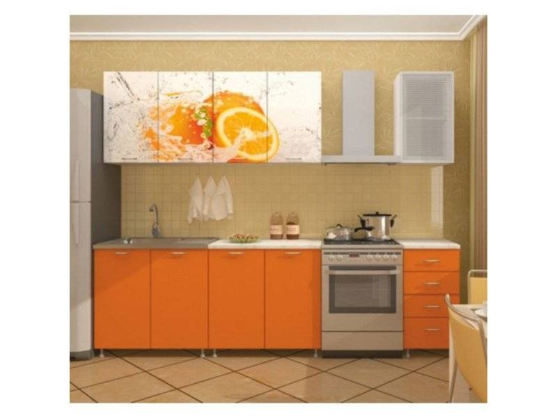 кухонный гарнитур апельсин в Нижневартовске