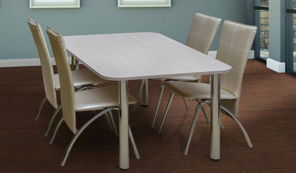 стол кухонный на хром ногах в Нижневартовске